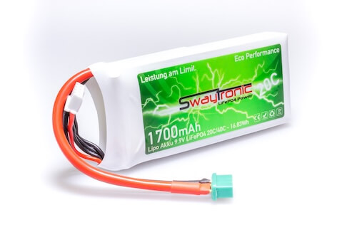 SWAYTRONIC LiFePO4 3S 9.9V 1700mAh 20C/40C MPX